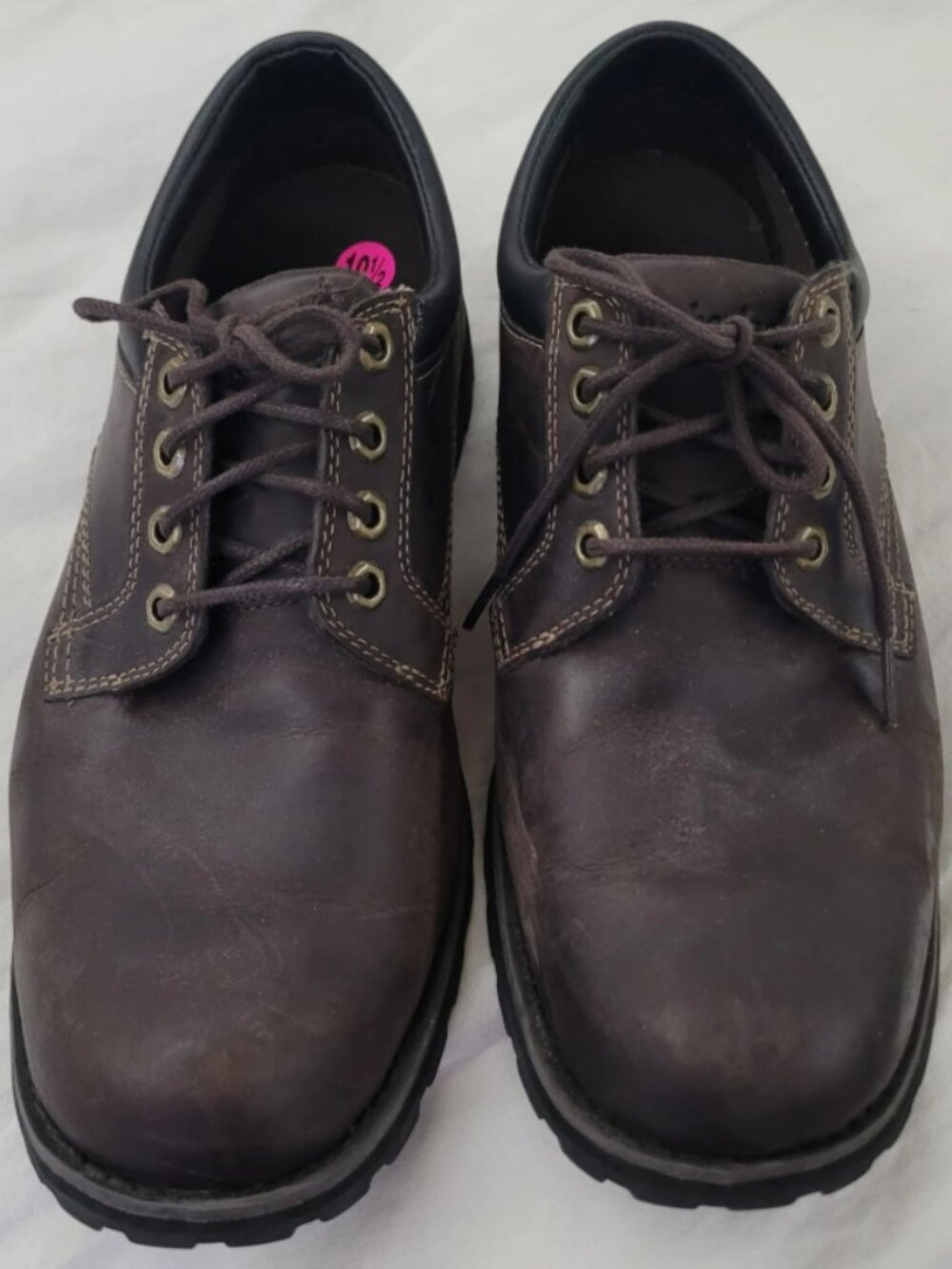 Timberland Oxfords Men's 10.5 Earth Keepers Brown Leather Derby Lace Up Shoes